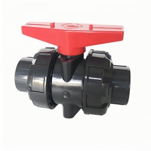 帶平臺的UPVC承插球閥，可加裝電氣動(dòng)執(zhí)行